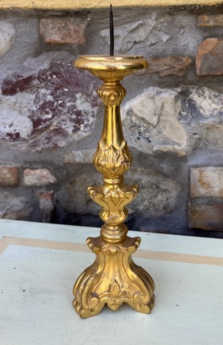 Candeliere legno foglia - legno,