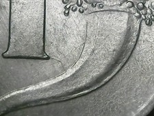 1 LIRA 1954 ERRORE - LINEA IN RILIEVO DALLA BASE DEL NUMERO 1 (VALORE) [U049]