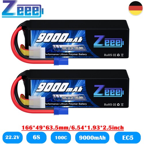 Zeee 9000mah lipo - 2x, 6s