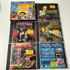 PC CD-ROM - tomb raider - bubble bobble - toshinden - muppet - fighting force