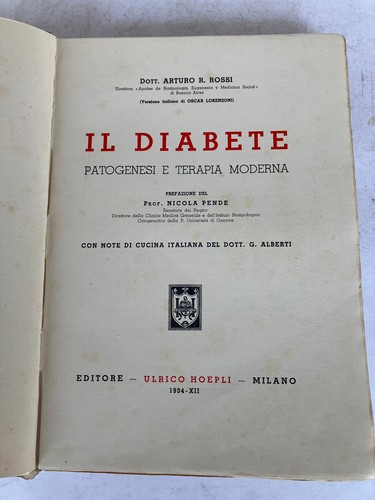 Hoepli diabete con note - il,