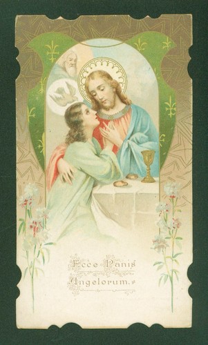 Santino fustellato pasqua 1908 - santino,