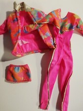 Barbie ski fun 1991 mattel outfit vintage tuta rosa pink giacca 