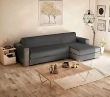 Copri Divano Con Penisola Reversibile Double-Face ￼ 2/3/4 Posti Vari Colori