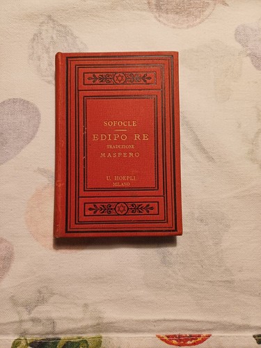 Libro antico edipo di - edipo, re