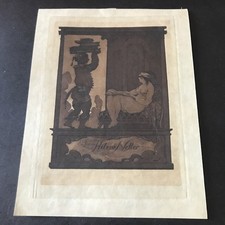 ex libris incisione Di