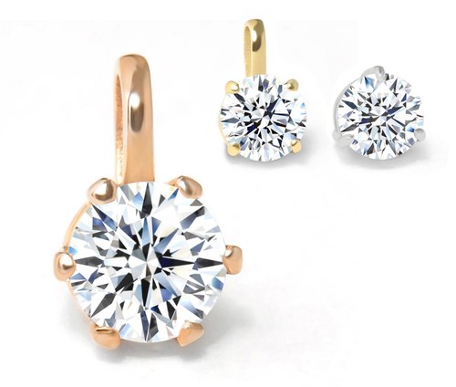 Ciondolo oro 585 con diamante