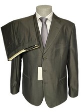 Abito uomo Confitalia, verde scuro/grigio antracite in Puro Cotone, sconto 70%.