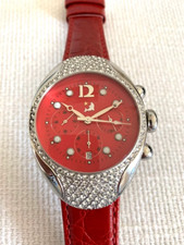 Elegante crono da donna. Cassa in acciaio.