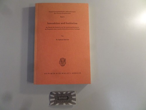 Interaktion und institution - und,