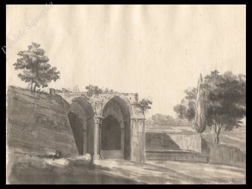 Siena disegno originale 1800 - originale, a