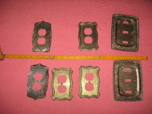 Lot vintage brass wall - vintage,