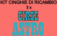 ★KIT CINGHIE DI RICAMBIO 3 x PROIETTORE 8 mm CIRSE ASTRO★