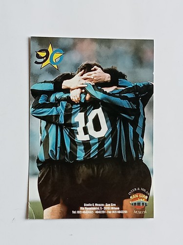 Cartolina inter milan - inter, siro