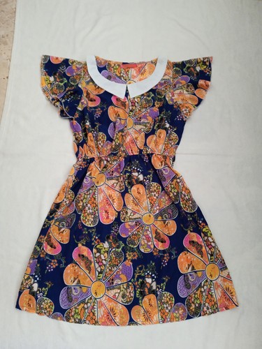 Vestito estivo blu floreale