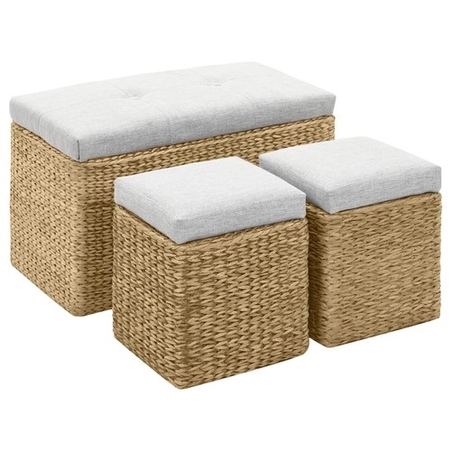Panca pouf giunco - 2, in
