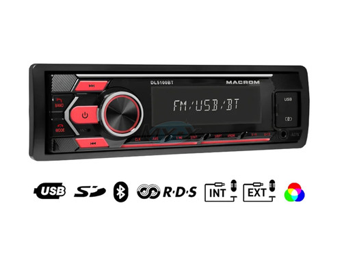 Macrom dl5100bt autoradio - m-dl5100bt,