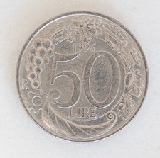 Moneta da 50 Lire del 1996