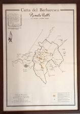 Carta del Barbaresco, Renato Ratti. Italian Wine Map. La Morra, Cuneo 1997