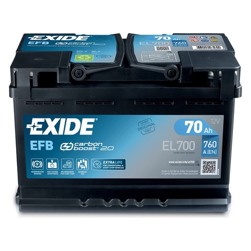 Batteria exide 70ah - 70ah, 720a