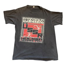 MAGLIETTA CONCERTO SUPER RARA SCORPIONS CCCP RUSSIA TOUR 1988 MOSCA LGND XL