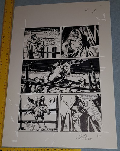 Tavola originale zagor - tavola, di