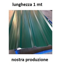 LAMIERA GRECATA COPERTURA 1010 MM Lunghezza 1000 MM Colore Verde Muschio