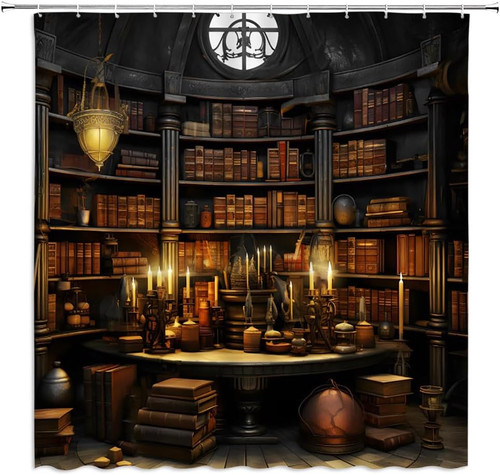 Libreria vintage tenda doccia
