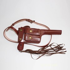 WW II WW2 Pistola Mauser C96 M712 Fondina Pelle di Vacchetta Copertura Pistola Film Prop