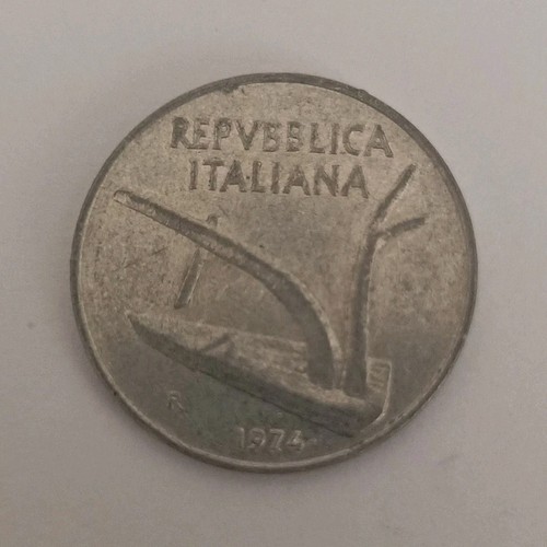 Repubblica italiana lire - italiana, 10
