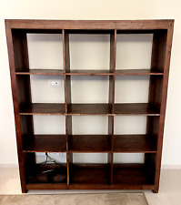 Libreria a giorno in legno massiccio, in stile etnico