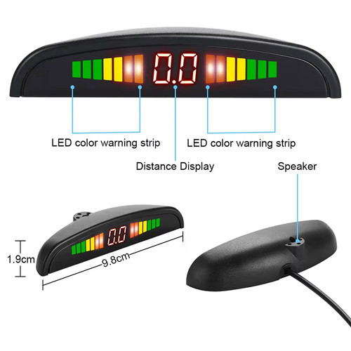 Kit sensore parcheggio led - kit,