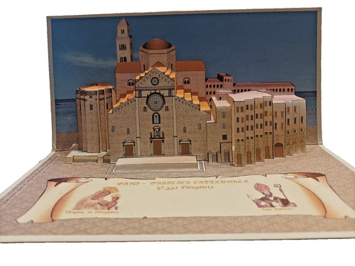 Biglietto pop cattedrale - biglietto, 3d