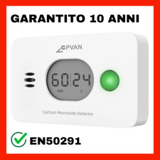 rilevatore monossido di carbonio gas co sensore allarme casa GARANTITO 10 ANNI ✅