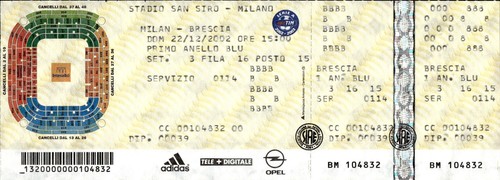 Biglietto stadio san siro - stadio,