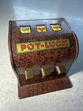 Vintage Tin POT LUCK TOY SLOT