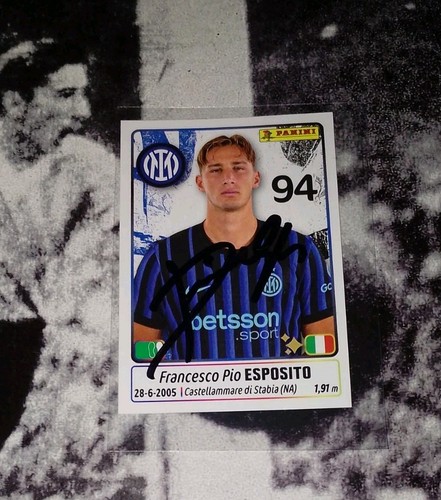 Autografo pio esposito inter - esposito,