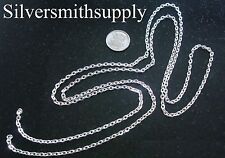Catena per gioielli collegamento cavo fine 3,5 x 2,5 mm piatto argento sterling plt 6 piedi pch004