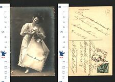 CARTOLINA AUGURALE CON GIOVANE