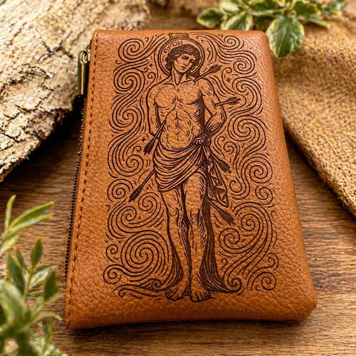 Engraved rosary pouch custom - rosary, pouch: