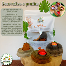 Portacandela tealight in fungo