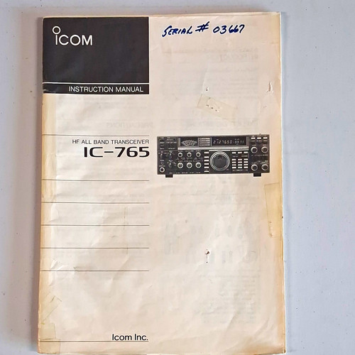 Icom 765 manuale istruzioni - icom,