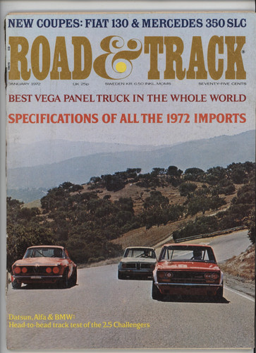 Road track january - road, 1972
