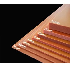 Foglio piatto in resina fenolica bachelite rossa PCB misura a scelta 