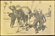 CARTOLINA ORIGINALE VIAGGIATA GUERRA ITALO TURCA TRUPPA ITALIANA A TRIPOLI