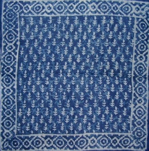 Sciarpa batik cera dabu blu - dabu,