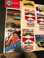 LOTTO ADESIVI AUTOMOBILISTICI (15) VARIE MARCHE RENAULT FORD ALFA ROMEO FERRARI