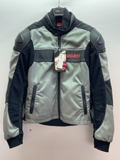 Giubbotto da Moto Vintage Dainese Ducati Hi-Tech Tex Argento Nero TG. 54 3