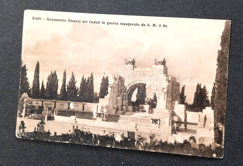 Cartolina bari monumento - cartolina, bari-