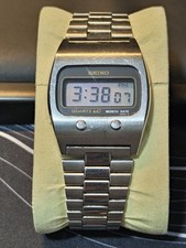 vecchio orologio SEIKO QUARTZ LC 0439-5007 con schermo lcd japan anni 70 vintage